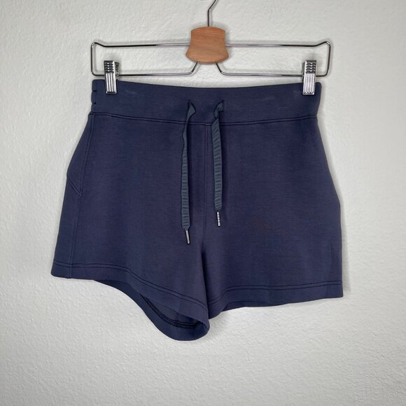 Spanx Womens AirEssentials Navy Blue 4 inch Shorts Small 50683r - Picture 2 of 9
